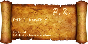 Pál Kenéz névjegykártya